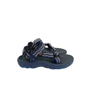 Teva Hurricane XLT2 Kids Size 2 Navy Blue Multi Geometric Sport Sandals 1019390C